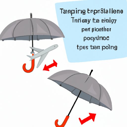 Tips for traveling with an umbrella on a plane