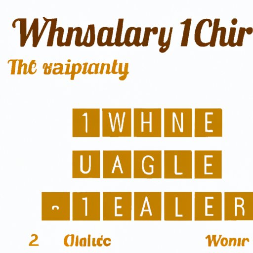 III. The Ultimate Whiskey Word Challenge: A Game for Word Nerds