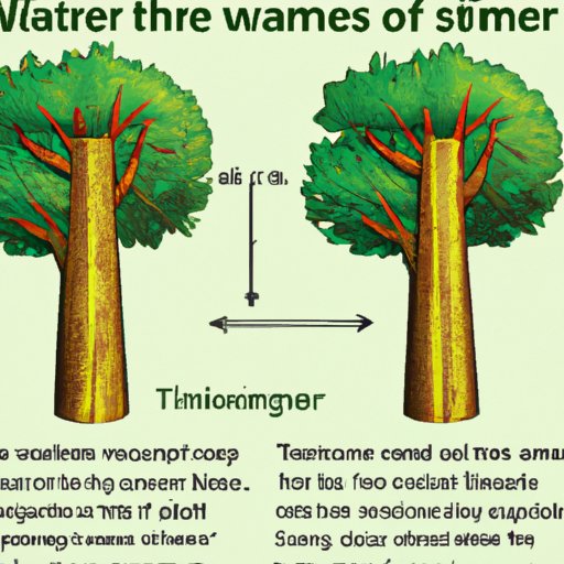 From Twigs to Trunks: the Weight of Each Part of a Tree